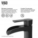 VIGO VG01041 Paloma Solid Brass Single Hole Bathroom Sink Faucet  Premium 7-Layer Plated Matte Black Finish - B07B8T4CWL